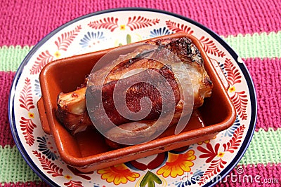 Grilled pork meat Stock Photo