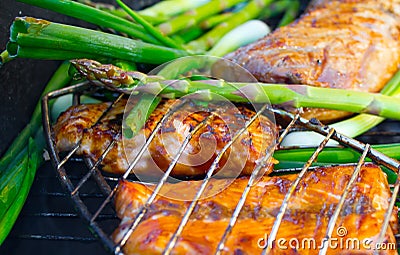 Grilled and Ready Stock Photo