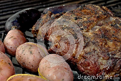 Grilled Steak Bife de Chorizo Stock Photo