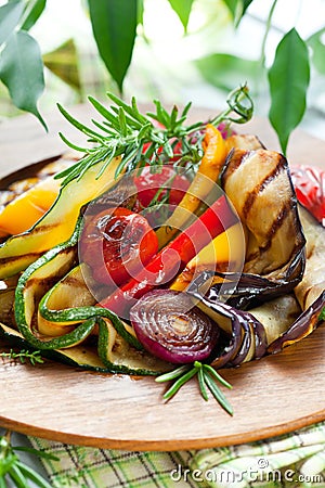 Grilled vegetables Stock Photo