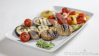 Grilled vegetables Stock Photo