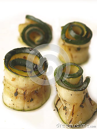 Grilled zucchini Stock Photo