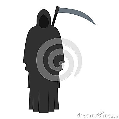 Grim reaper icon isolated Vector Illustration