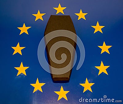Death of The European Union Stock Photo