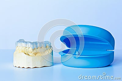 Grind guard dental model case Stock Photo