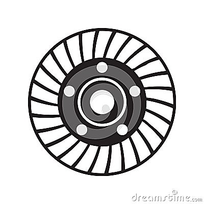 Grinding Disc. diamond grinding cup wheel tool for processing and leveling surfaces. Vector Illustration