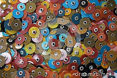 Grinding Discs Stock Photo