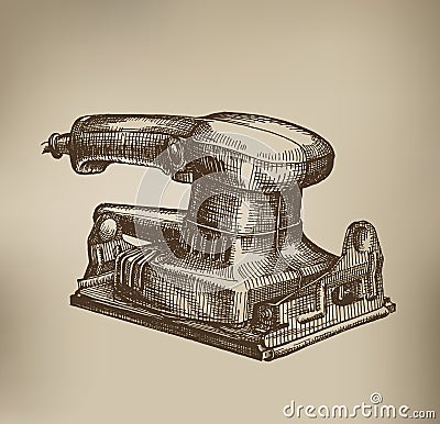 Grinding machine. Vector Format Vector Illustration