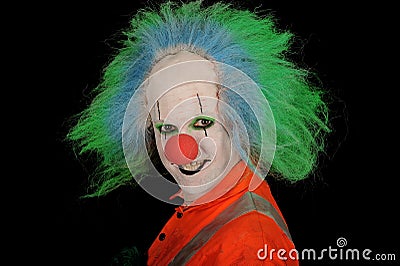 Grinning Clown Stock Photo