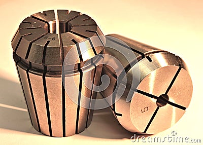 Collets - grip chucks Stock Photo