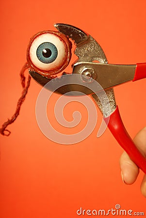 Gripping Horror Stock Photo