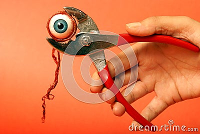 Gripping Horror Stock Photo