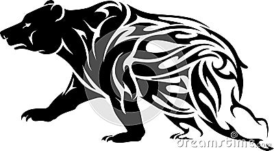 Grizzly Bear Tattoo Stock Photo