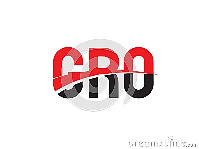GRO Letter Initial Logo Design Vector Illustration Vector Illustration