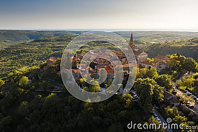 GroÅ¾njan from Above II Stock Photo