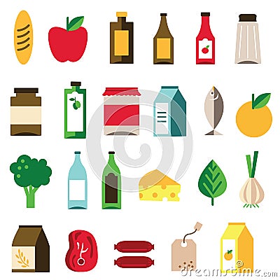 Groceries Icon Stock Photo