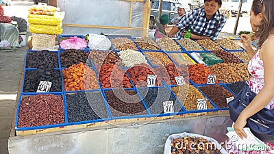 Grocery Market in Kyrgyzstan Editorial Stock Photo
