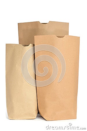 Grocery paper bags Stock Photo