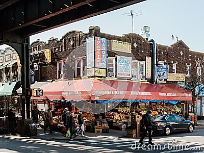 Grocery store in Brighton Beach, Brooklyn, New York City Editorial Stock Photo