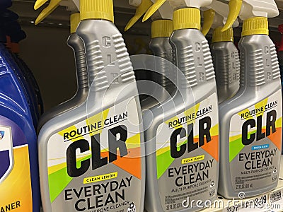 Grocery store CLR everyday cleaner Editorial Stock Photo