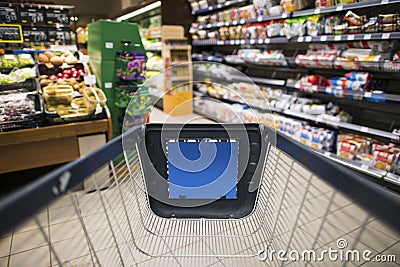 Grocery Store Shopping Stock Photo