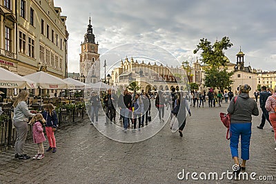 Grodzka Street in Krakow Editorial Stock Photo