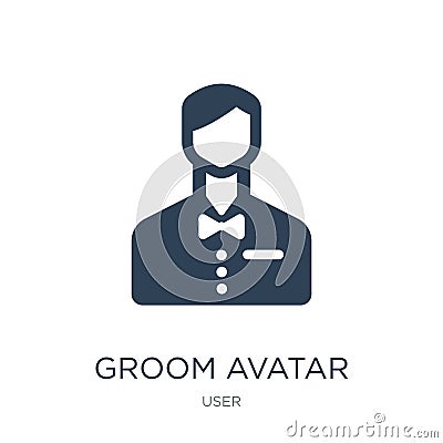 groom avatar icon in trendy design style. groom avatar icon isolated on white background. groom avatar vector icon simple and Vector Illustration