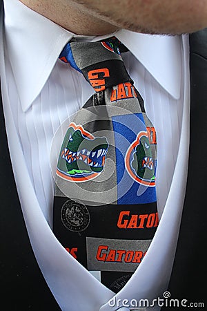 Florida Gators neck tie Editorial Stock Photo