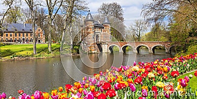 Groot-Bijgaarden castle Stock Photo