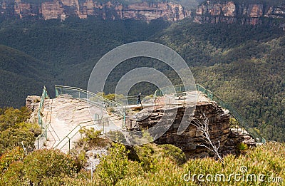 Grose Valley in Blue Mountains Australia Stock Photo