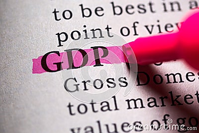 Gross domestic product Stock Photo