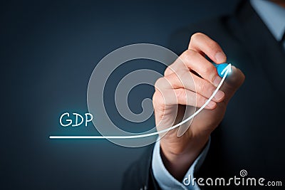 Gross Domestic Product GDP Stock Photo