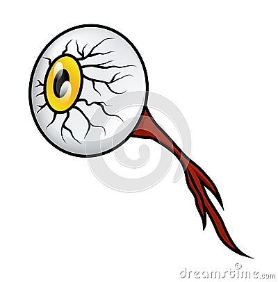 Gross Eyeball Vector Illustration