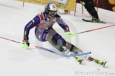 Ski FIS AUDI World Cup - Slalom Men Editorial Stock Photo