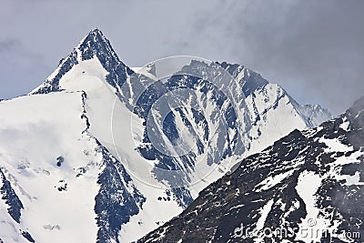 Grossglockner, the highest mountain of Austria Stock Photo
