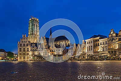 Grote Markt in Mechelen - Belgium Stock Photo