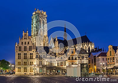 Grote Markt in Mechelen - Belgium Stock Photo