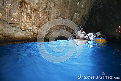 Grotta azzurra, capri Editorial Stock Photo