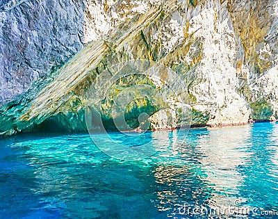 Grotta Verde Green Grotto on Capri, Italy Stock Photo