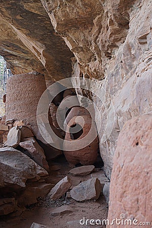 Grottes of Nok - stone caves in northern Togo Stock Photo