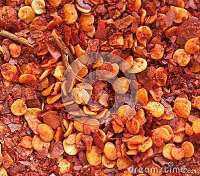 Ground chili powder Stock Photo