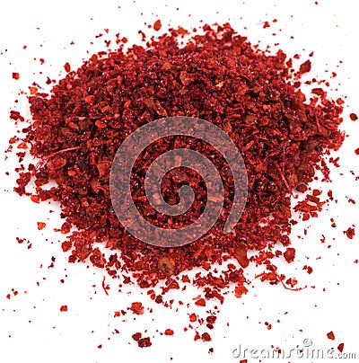 Ground Sumac spice Stock Photo