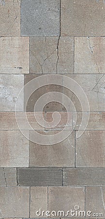Ground tiled stone pavement. seamless diffuse texture for 3d material. Scan Stock Photo