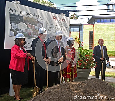 Groundbreaking Ceremony For Paul Robeson Plaza Editorial Stock Photo