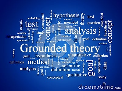 Grounded theory. Stock Photo