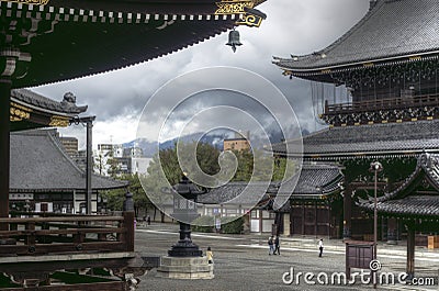 Higashi Honganji temple, Kyoto Editorial Stock Photo