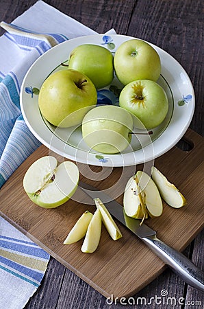 Group of apples Stock Photo