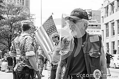 Armed Militia Members Demonstrate in Support of Second Amendment in Columbus Ohio Editorial Stock Photo
