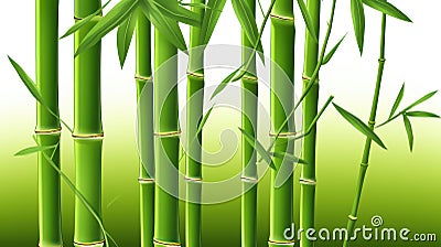 a group of bamboo stems Stock Photo