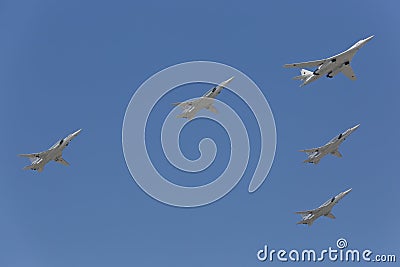 Group of bombers Editorial Stock Photo